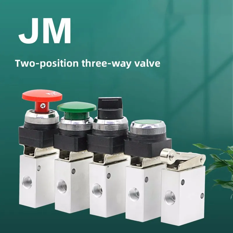 Cylinder Switch Mechanical Valve JM-05/06/06A/07/08 Button Manual Valve Pneumatic Valve Two-Position Three-Way Valve