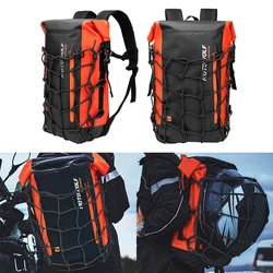 Universal Motorcycle Backpack Men Women Waterproof bag Seat Bags Sport Travel Bag Outdoor With Reflective Motorcycle Helmet Mesh