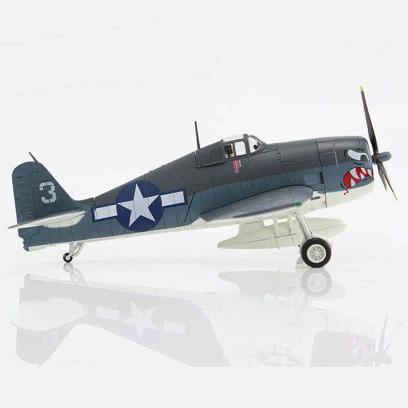 

Die cast F6F-3 Hellcat fighter jet 1:72 ratio alloy with plastic simulation aircraft model ornament for men's gift