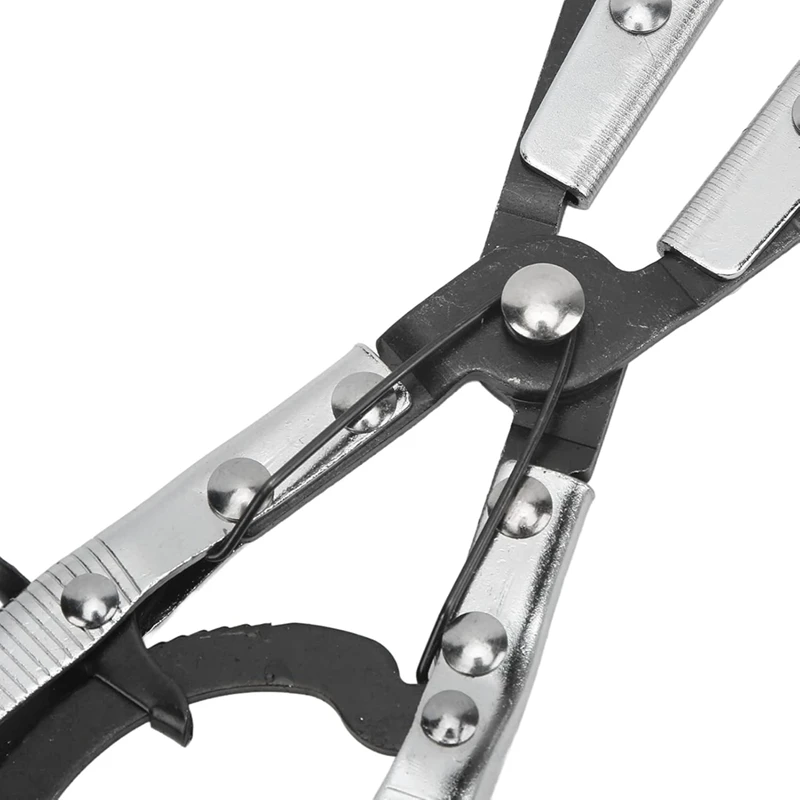 ABBO-Hose Clamp Pliers For Automotive And Machine Maintenance, 10-Inch Universal Hose Pinch Off Plier With Ratcheting Jaws