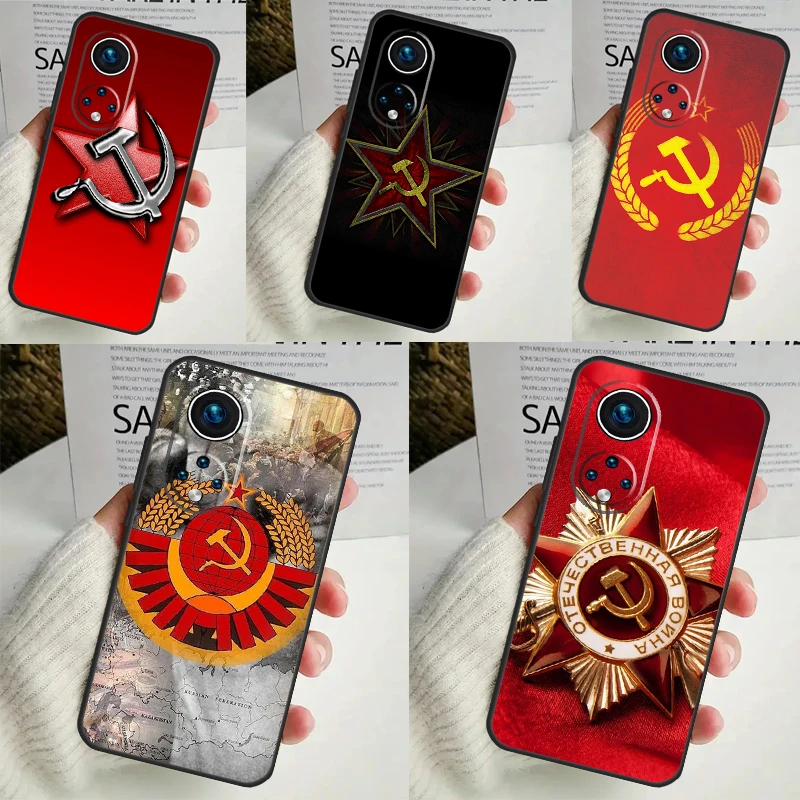 USSR Flag Soviet Union Phone Case For Honor 90 Lite 50 70 Magic 5 6 Pro X6 X7 X8 X9 X6a X7a X8a X9a X9b X8b Cover