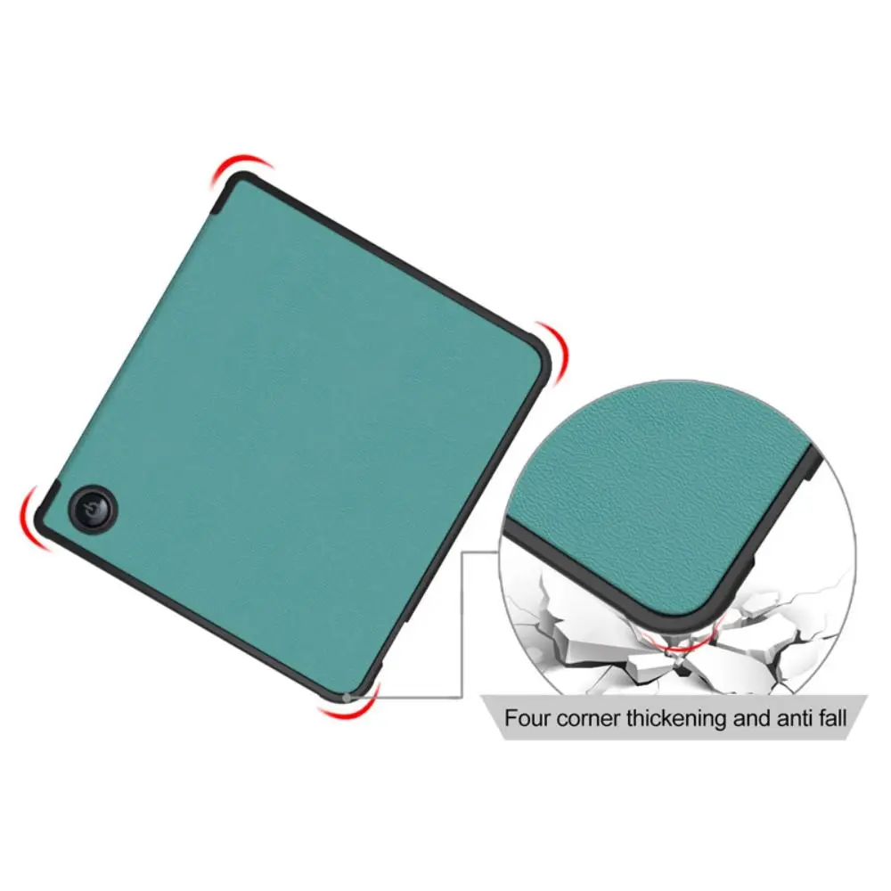 Colorful Auto Wake/Sleep N873 Smart Case Multi-folding Stand Shockproof eReader Cover PU Leather 7 inch Funda for Kobo Libra H2O