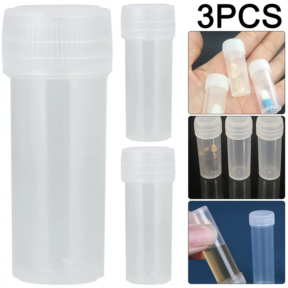 150Pcs 5g Volume Plastic Sample Bottle 5ML Small Bottle Vial Storage Container