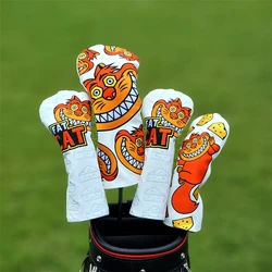 New Golf Wood Head Cover High quality PU Material Waterproof Durable Driver Wood UT Cover Universal 1 3 5 UT Head Cover Set