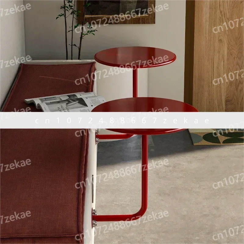 Metal Table Space Saving Dessert Desk Red Breakfast TableIndustrial Style Against Wall Coffee Table Milk Tea Shop Wall Hanging