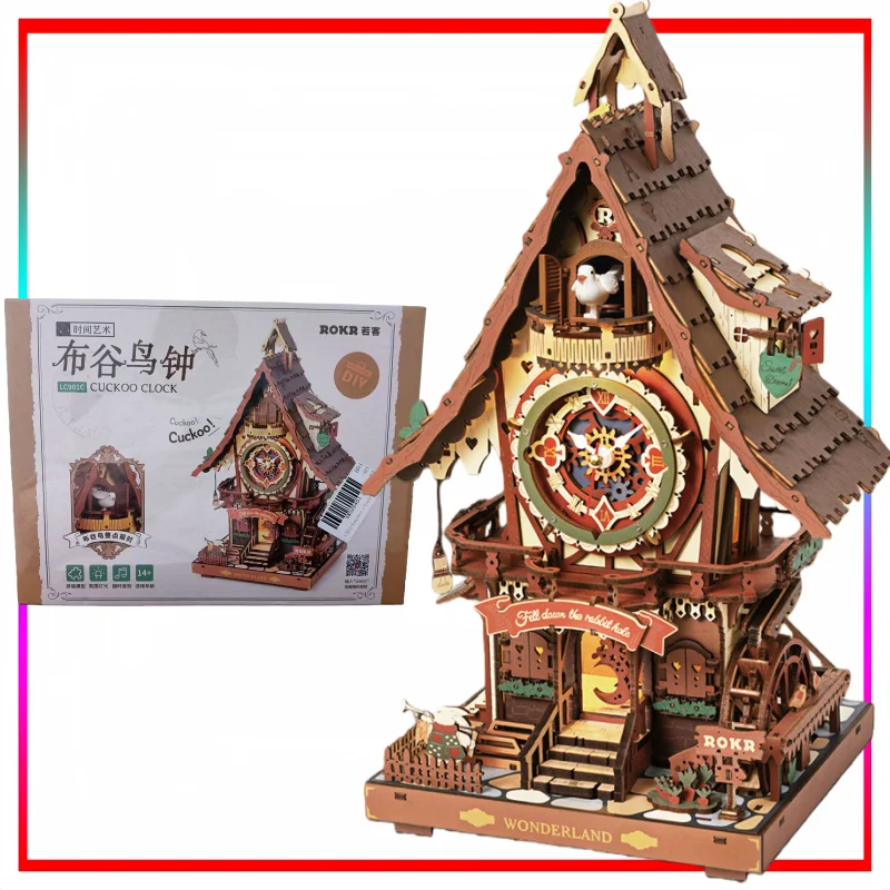 

Cuckoo Clock Assembly Model Building Block Ornament Anime Merchandise Holiday Gift Educational Toy Three-dimensional Scene