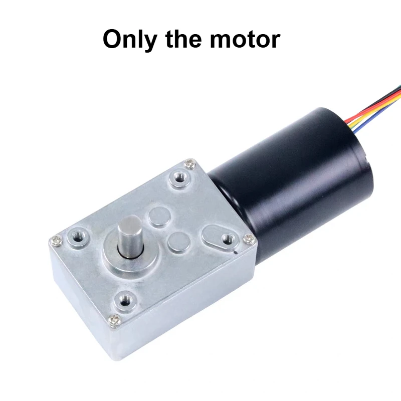 Motoriduttore a vite senza fine DC elettrico senza spazzole da 70 kg a coppia elevata 12 V 24 V 8-470 giri/min con regolazione della velocità PWM invertita autobloccante