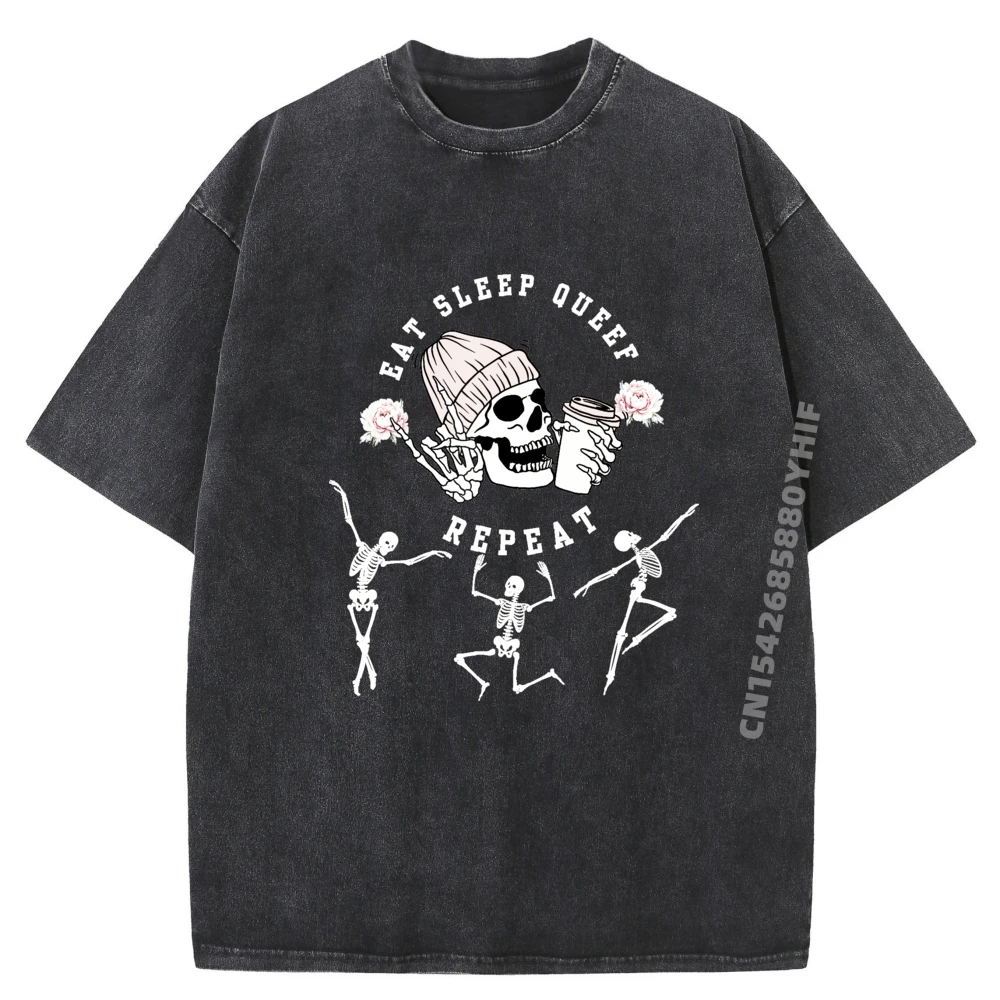 

Queef Inappropriate Queefing Joke Eat Sleep Queef Repeat Mens Shirts Graphic Tshirts Men Korean Fashion Washed Shirt