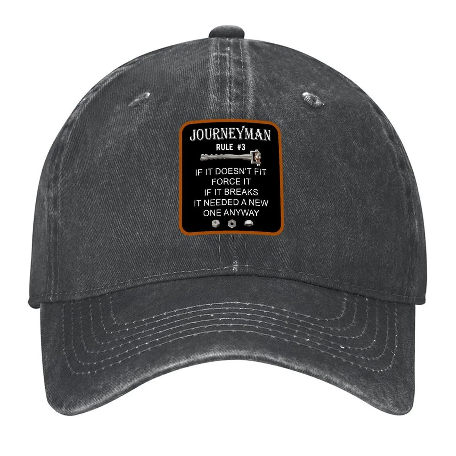 

Auto Mechanic Journeyman Rule #3 Baseball Cap Bobble Hat custom Hat custom caps Hip Hop Men Hats Women's