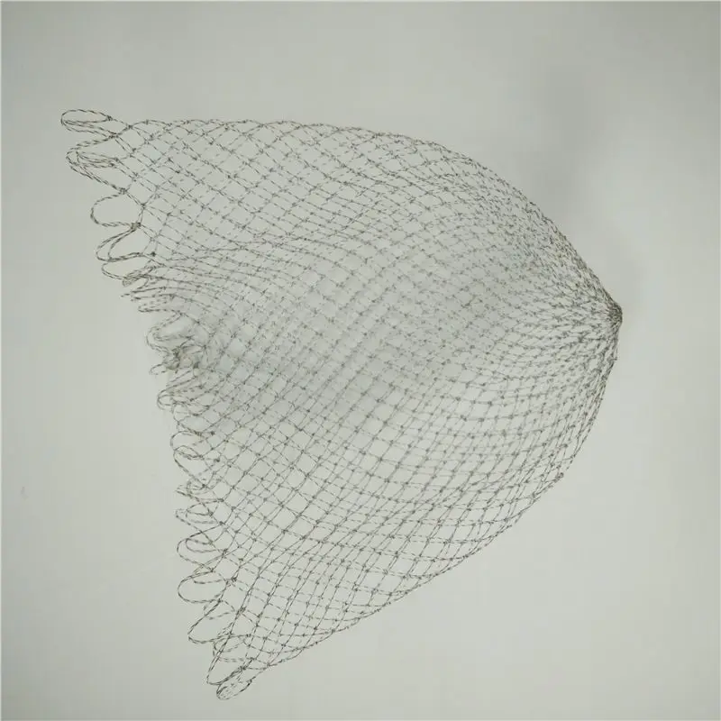 Nylon Fishing Net Fishing Tackle Collapsible Rhombus Mesh Hole 25CM 35cm 40cm 50cm Depth Folding Dip Net