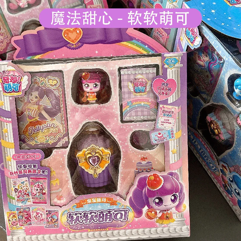 Captura teenieping anime figura magia doce coração estrela série figura kawaii bolo modelo estátua de pvc estatueta coleção brinquedo presente do miúdo