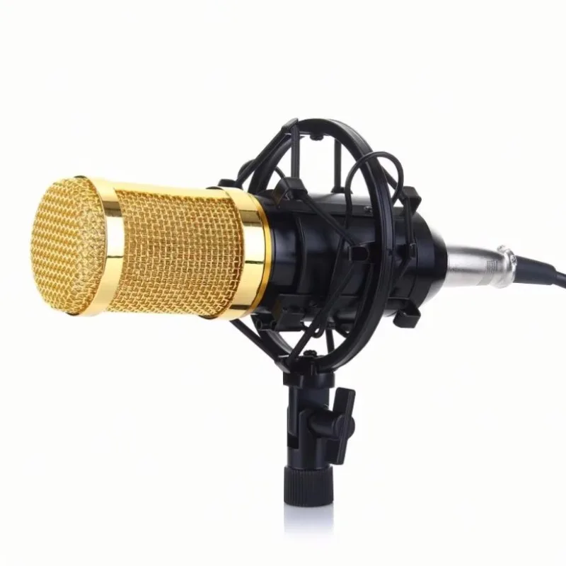 Handheld BM 800 Studio Condenser Microphone Heart Polar Pattern Metal Structure for Broadcast Wired
