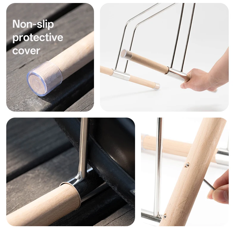 Stainless steel bike rack anti-tip double frame