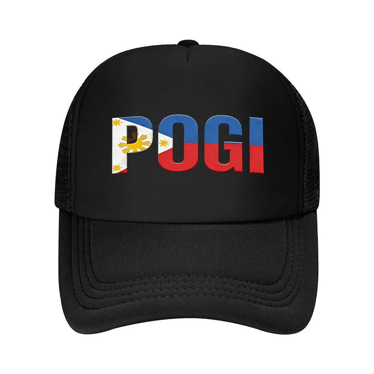 POGI Baseball Cap with Philippine Flag Design - Lightweight, Unisex, All-Season Casual Hat for Men & 2026 Mesh Baseball Cap