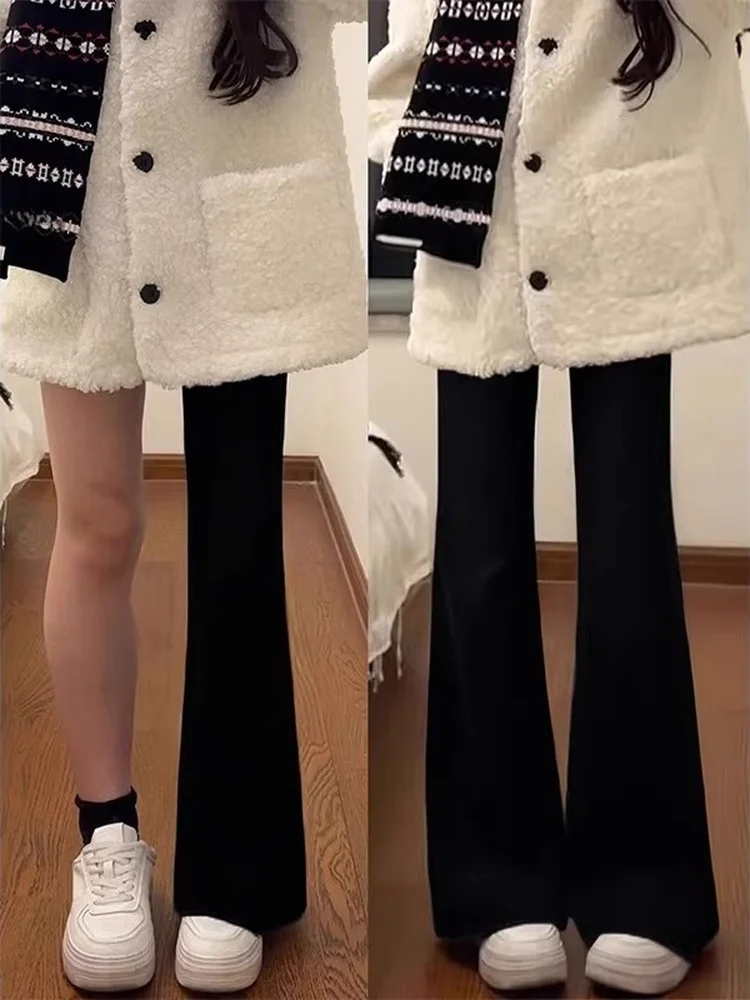 

High Waist Flared Jeans Women's Spring New plus Size Elastic Bootcut Pants American Style Worn Resistant Casual Denim Jeans