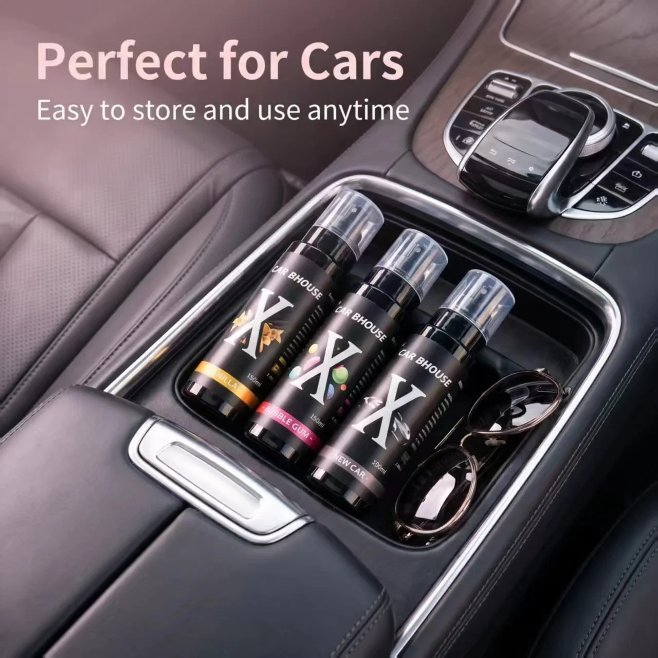 High End CAR BHOUSE X Car Fragrance Spray 150ml, Providing 9 Fragrance Types, Which Can Be Used Daily in Cars, Homes or Offices