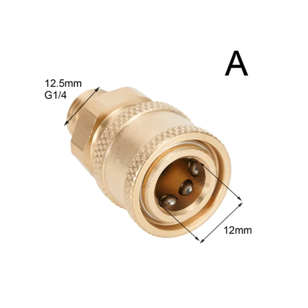 Hogedrukreiniger Connector Koppeling Quick Release Adapter 1/4 "Man Fitting Aansluiting Auto Wassen Tuin Gewrichten