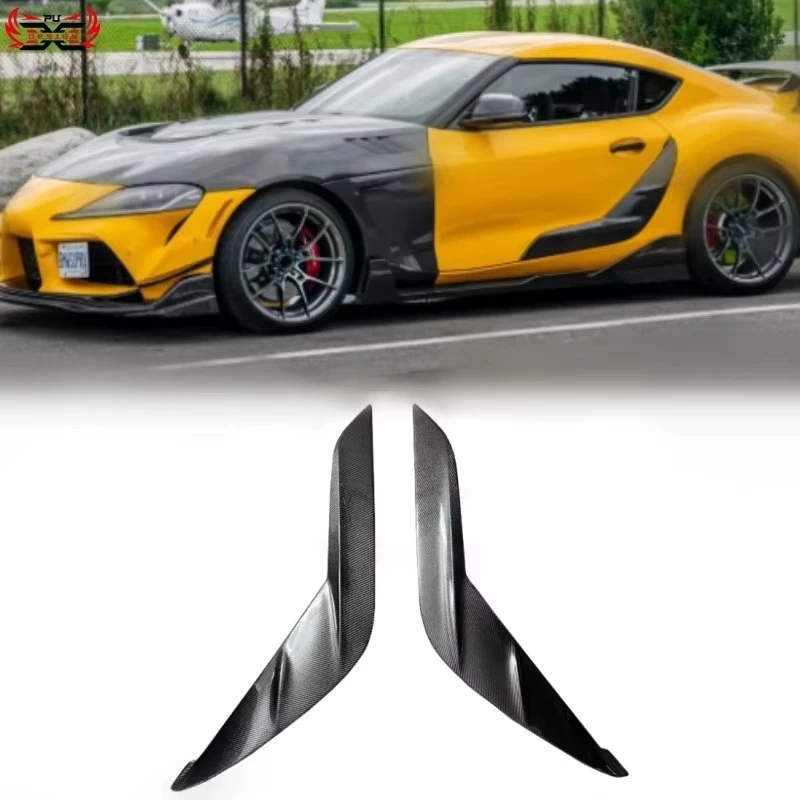 For Toyota Gr Supra A90 A91 Mk5 Body Kit Carbon Fiber Td Style Door Plank Side Vents Door Canards