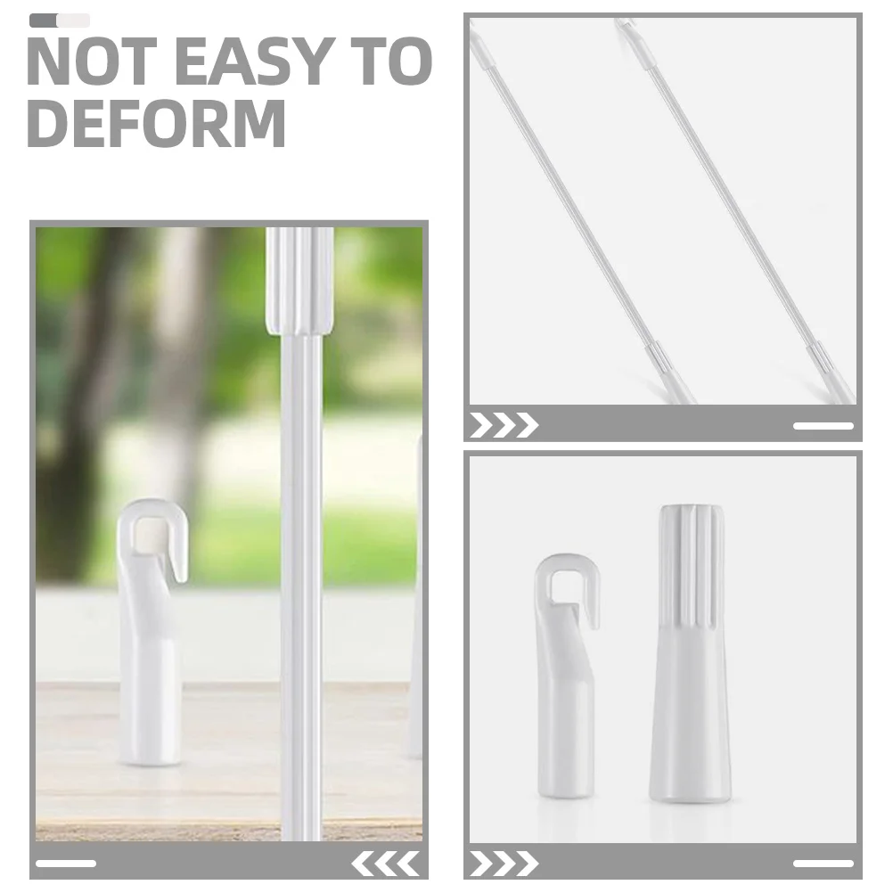 

2Pcs Aluminium Alloy Blind Opener Replacement Wands for Heavy Curtains and Blinds Easy to Use Smooth Touch Curtain Pull Rod