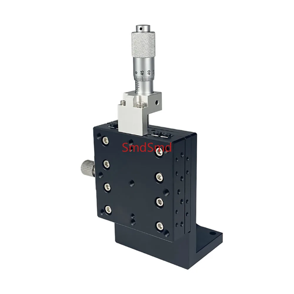 60*60mm LV60 Sliding Table Manual Displacement Vertical-lift Fine Tuning Platform Cross Roller Guide Linear Stage Sliding