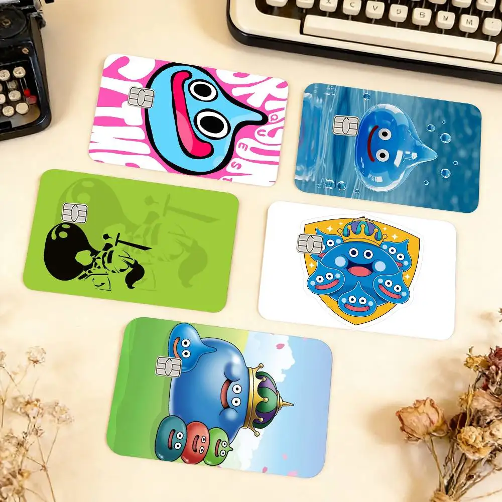 

Cartoon Slime Dragon Quest Waterproof Film Skin Cover Credit Card Stickers Debit Front Bank Bus Pass