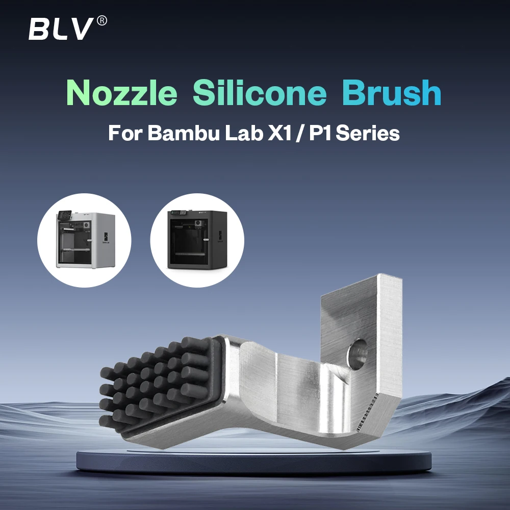 

BLV Высокое качество для Bambu Lab P1P P1S X1 X1C Насадки Стеклоочиститель Силиконовые щетки Скрубберы Печатающая головка Очиститель Головка принтера Протирание