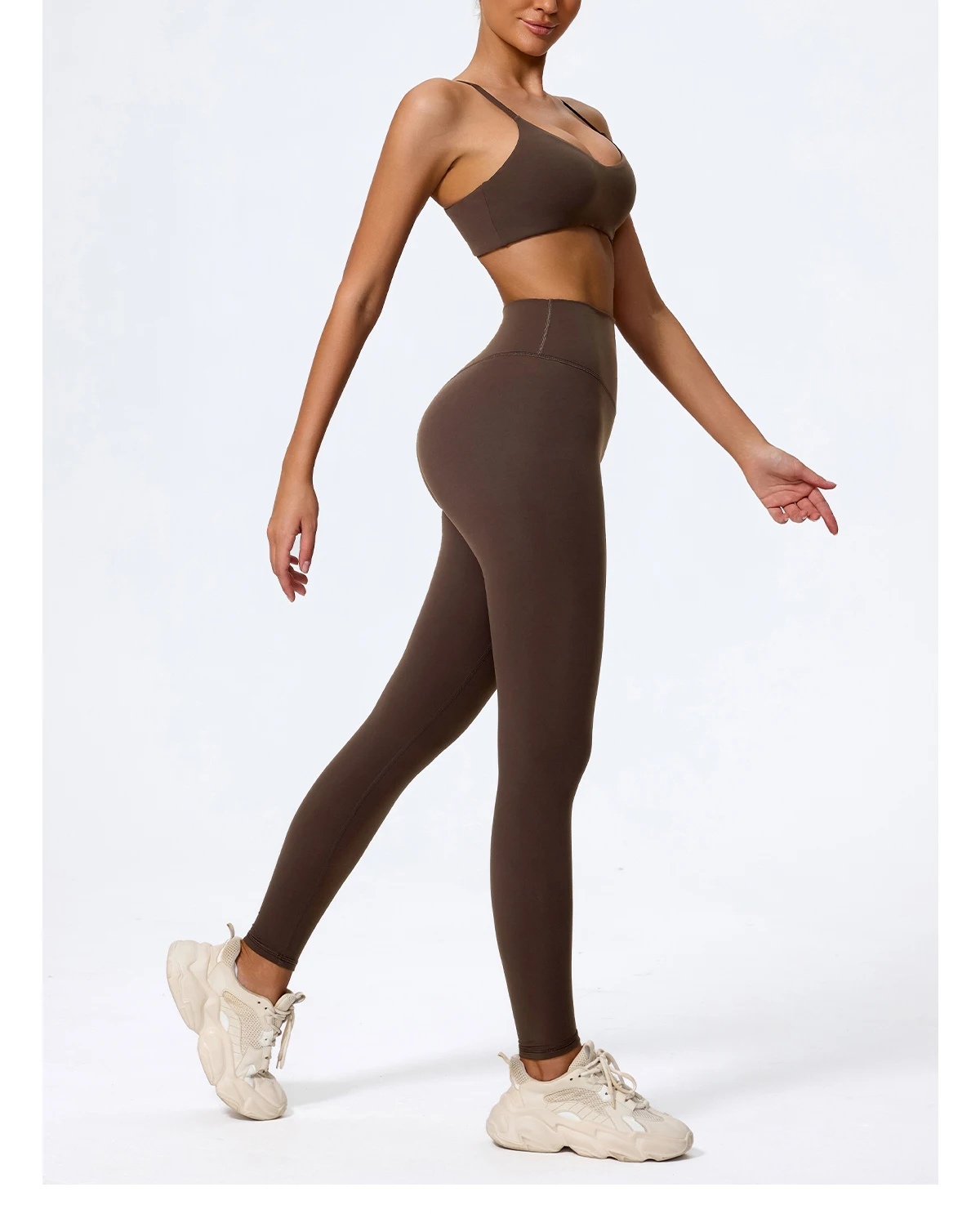 Ctenkevet Sommer Neu Damen U-förmiger Bandeau-Sport-BH für Fitness, Yoga und Workout – Rückenfreies Crop-Top für Frauen – Detail 29