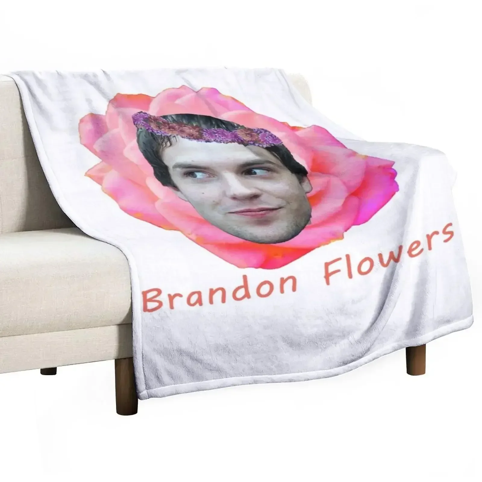 literally brandon flowers Throw Blanket cosplay anime For Sofa Thin Baby anime Blankets