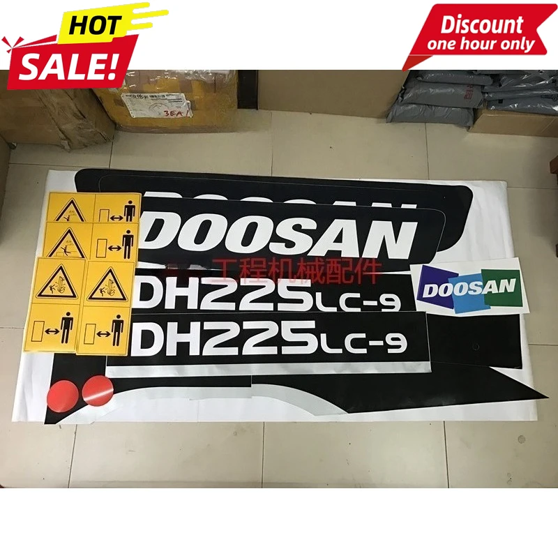 Graafmachine voor Doosan Daewoo Sticker Accessoires DH215/220/225-9E Hele Auto Sticker/identificatie Mark Hoge Precisie