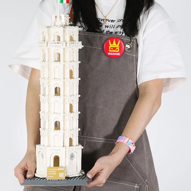 

The Leaning Tower of Pisa Bricks Model Architecture Building Blocks Set Ornament Toys Gifts For Kids Adults Home Decoration