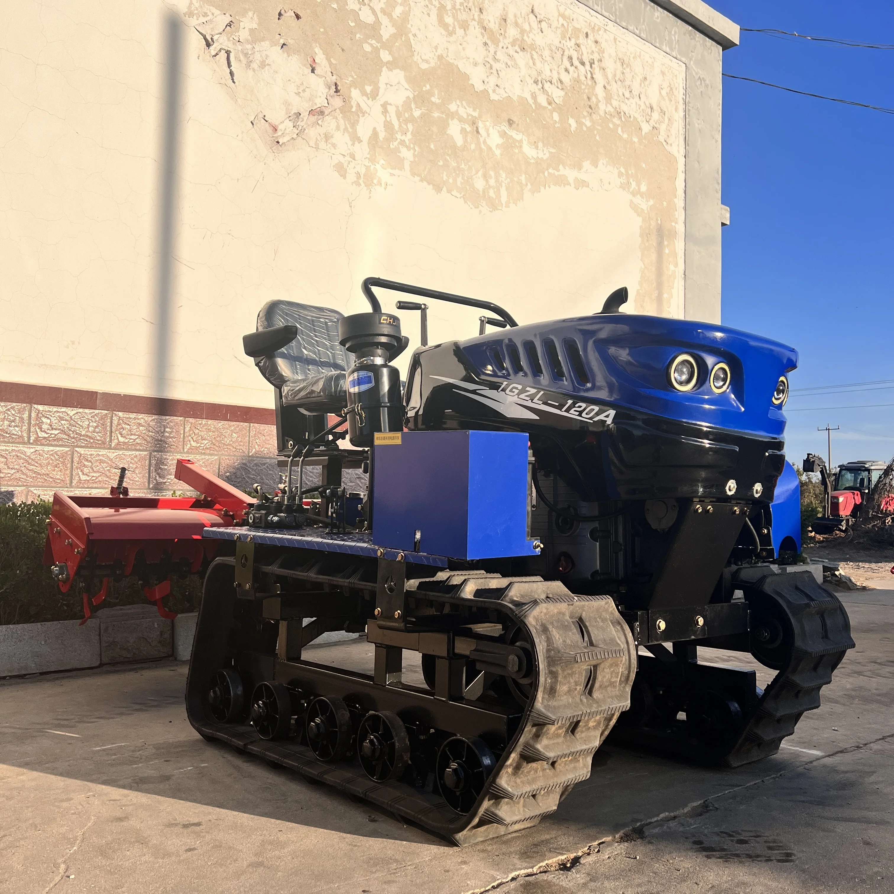 High Quality Zhongmei 25 HP 1GZL-100 Diesel Rotary Tiller with 3-Forward 1-Reverse Gear for Farmland Cultivation