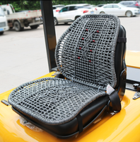 Forklift Car Cushion Four Seasons Universal Ice Silk Flax Summer Cooling Pad Truck Seat Cushion Ventilation Breathable