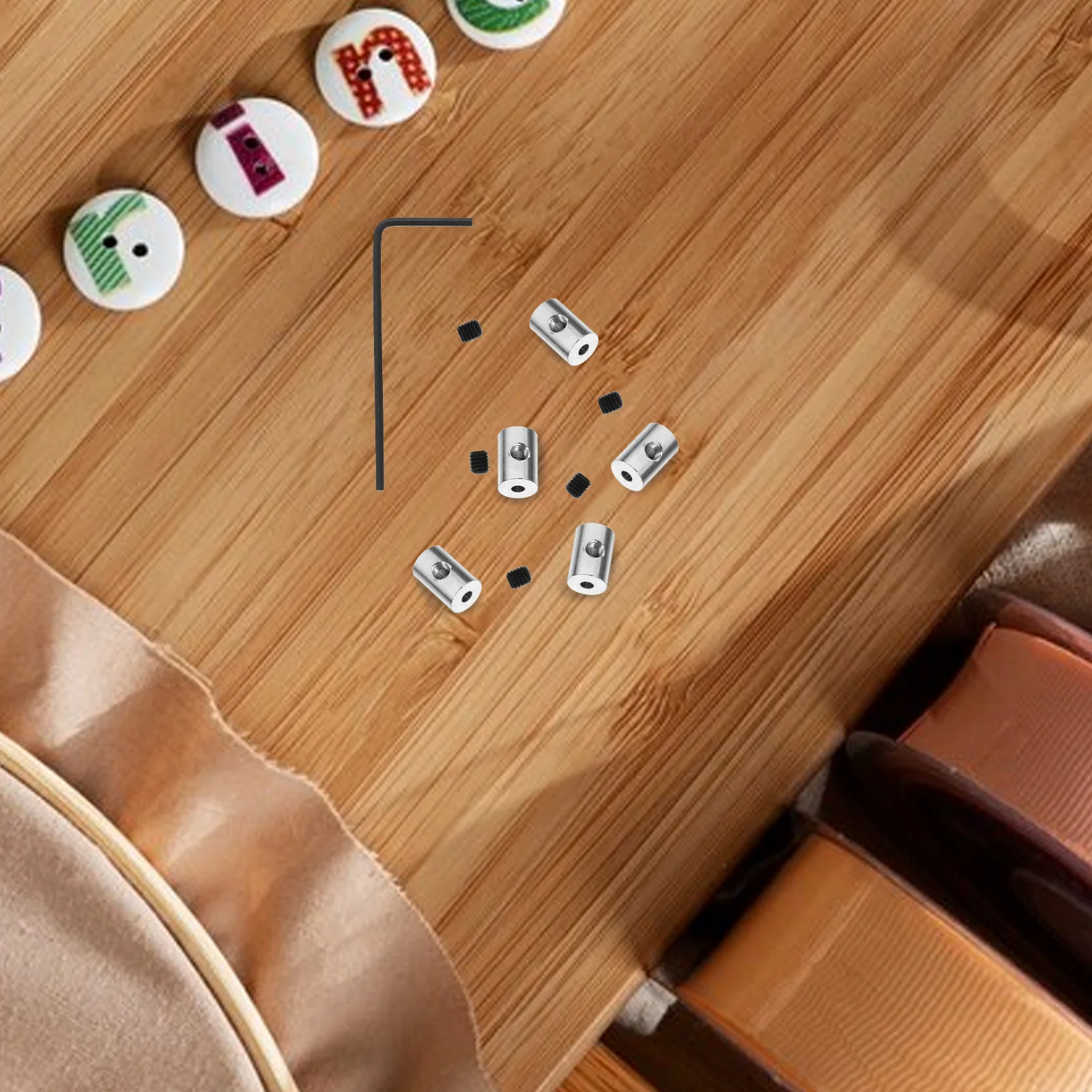 

10 Pcs Screw Tool Brooch Rubber Back Lock Fastening Pins Brass Clasps Hat Backs Card Cap Jewelry Making Locking