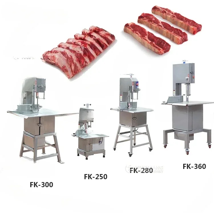 Helped machinery automatic commercial industrial bone cutter meat band saw for cutting frozen meat bone