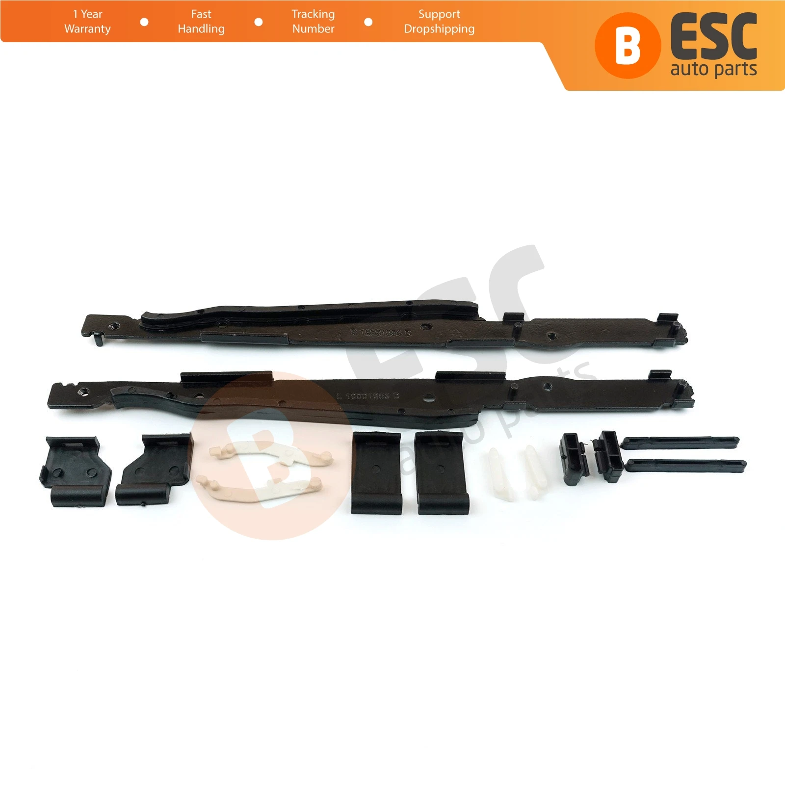 ESC Auto Parts ESR529+ESR530 12 Pieces Sunroof Repair Kit for BMW X5 E53 and X3 E83 2000-2006 Fast Shipment Ship From Turkey