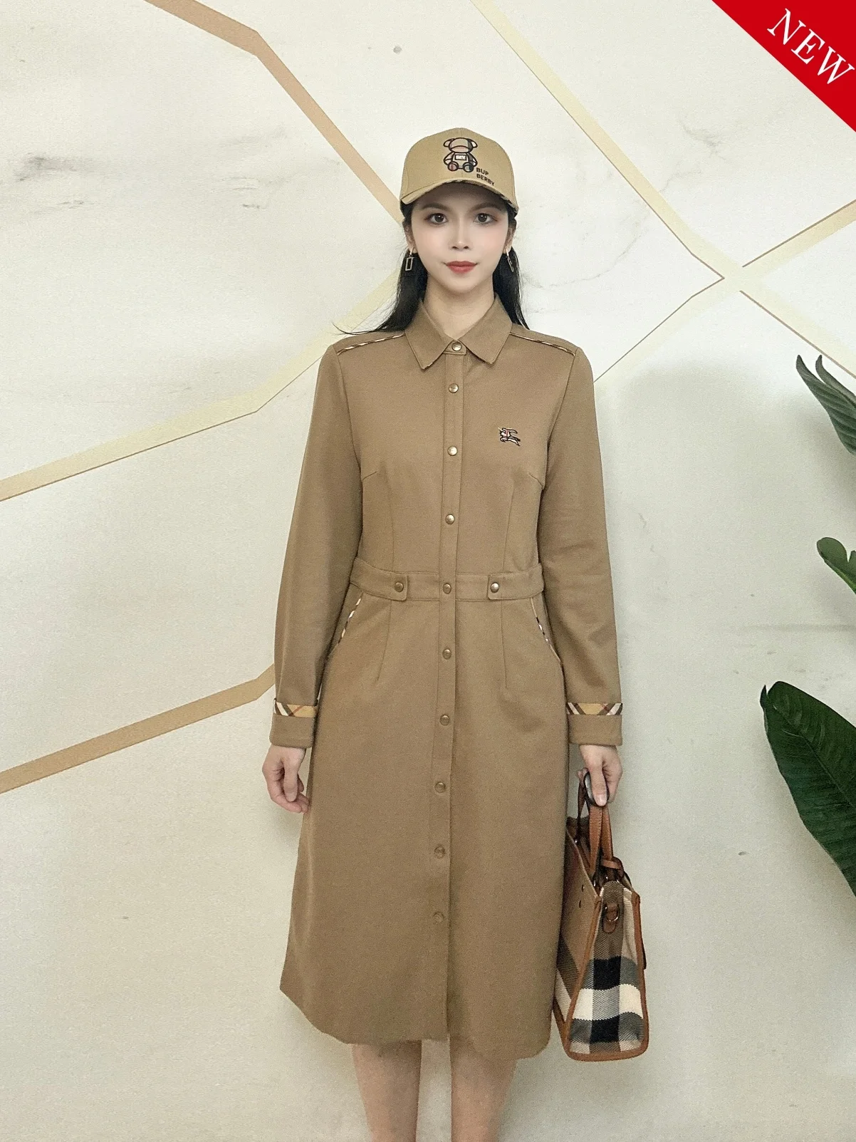 

Casual Stripe Long Sve Dr Women's Slim Fit Faionable Mid-Length Dr Autumn Winter New Sle Versatile Casual D...