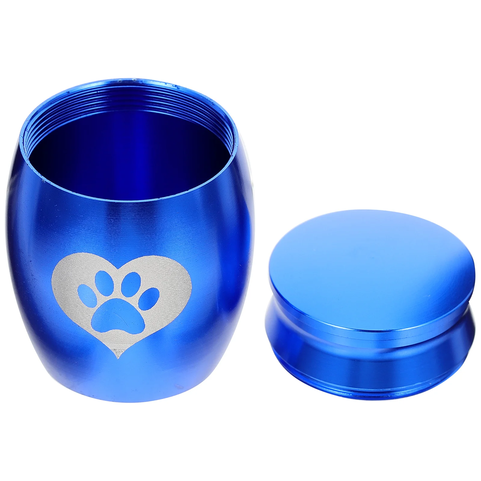 Urna para mascotas de acero inoxidable, soporte ligero para cenizas con estampado, decoración conmemorativa, dormitorio, estudio, chimenea, accesorio para mascotas, perro y gato