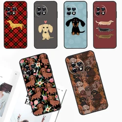 Dachshund Dog Case For OnePlus 12 11 9 10 Pro 9RT 10T 10R 12R OnePlus Nord N10 N20 CE 2 3 Lite 2T Cover