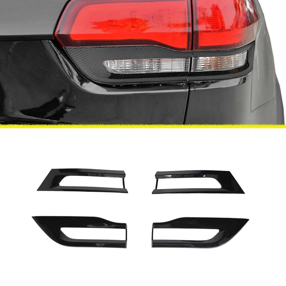 Rear Tail Light Lamp Guard Decorate Trim for Jeep Grand Cherokee 2014 2015 2016 2017 2018 2019 2020 Car Exterior Accessory