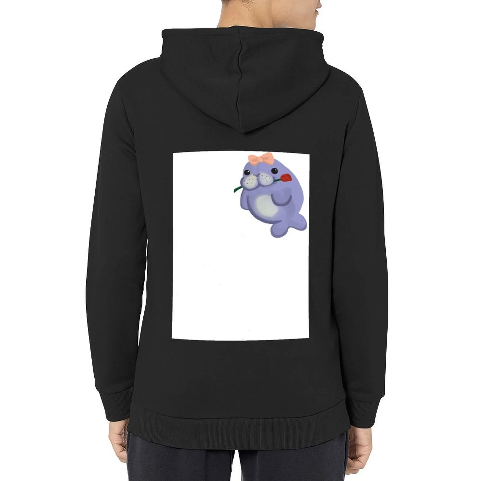 

Manatee Lover Hoodie men clothing korean autumn clothes hooded shirt korean clothes hoodie men