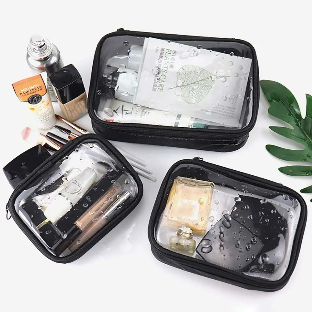 

Casual Portable Travel Wash Pouch Nylon Makeup Organizer Zipper Storage Bag Makeup Case Bath Storage Mesh Cosmetic Bag