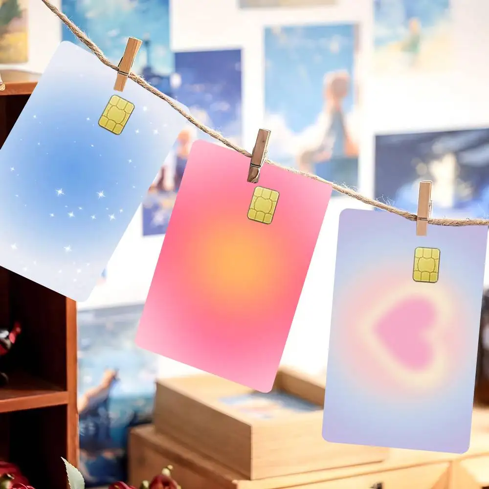 شعبية بسيطة INS اللون يمزج لعبة غطاء الفيلم ملصق الحال بالنسبة لبطاقة الخصم الائتمانية الصغيرة الجانب الأمامي