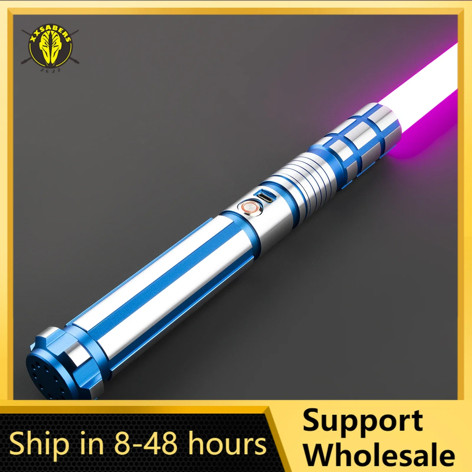 Lightsaber Neopixel Jedi Laser Sword Metal Hilt Heavy Dueling Sensitive Smooth Infinite Changing Hitting Sound LTG Light Saber