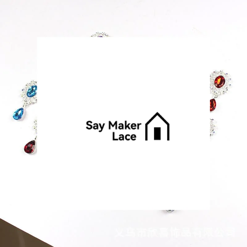 5Pcs Water Droplets Brooch Accessories Garment Decorative Sparkling Crystal Sewing Button Alloy Rhinestone Pendant