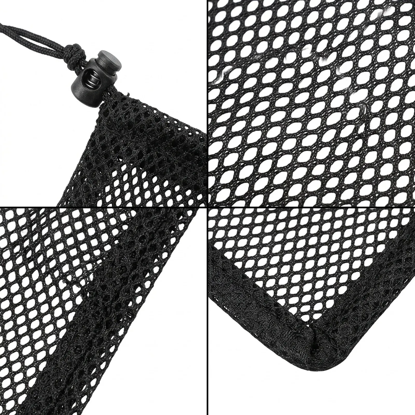 Convenient New Practical Secure Filter Bag Pond Pump Filter 47*47cm Black Fine Mesh Nylon With Drawstring Convenient