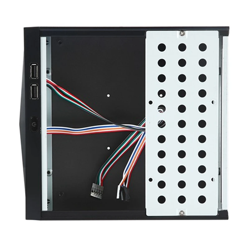 M05 Mini ITX Chassis With Back Mount Bracket HTPC Case USB2.0 ITX Enclosure Industrial Control Chassis For Office