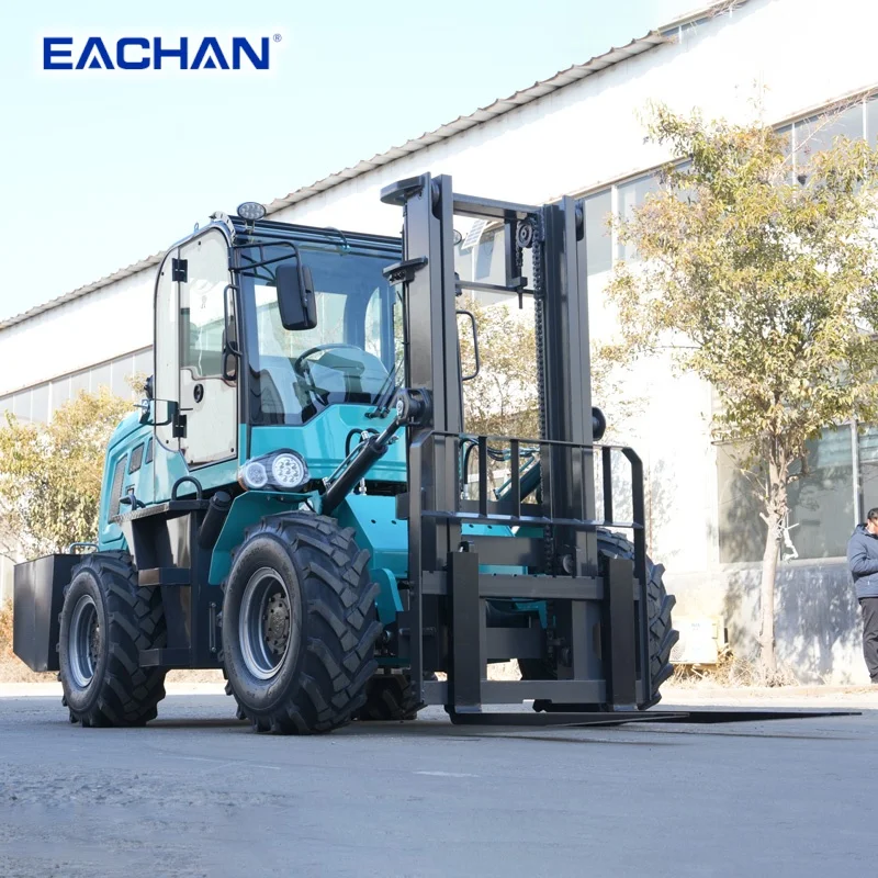 Sonca 4wd Forklift 2 Ton 3 Ton 3.5ton 3000mm-6000mm Lifting Height Diesel Off Road Rough Terrain Forklift With Cabin Customized