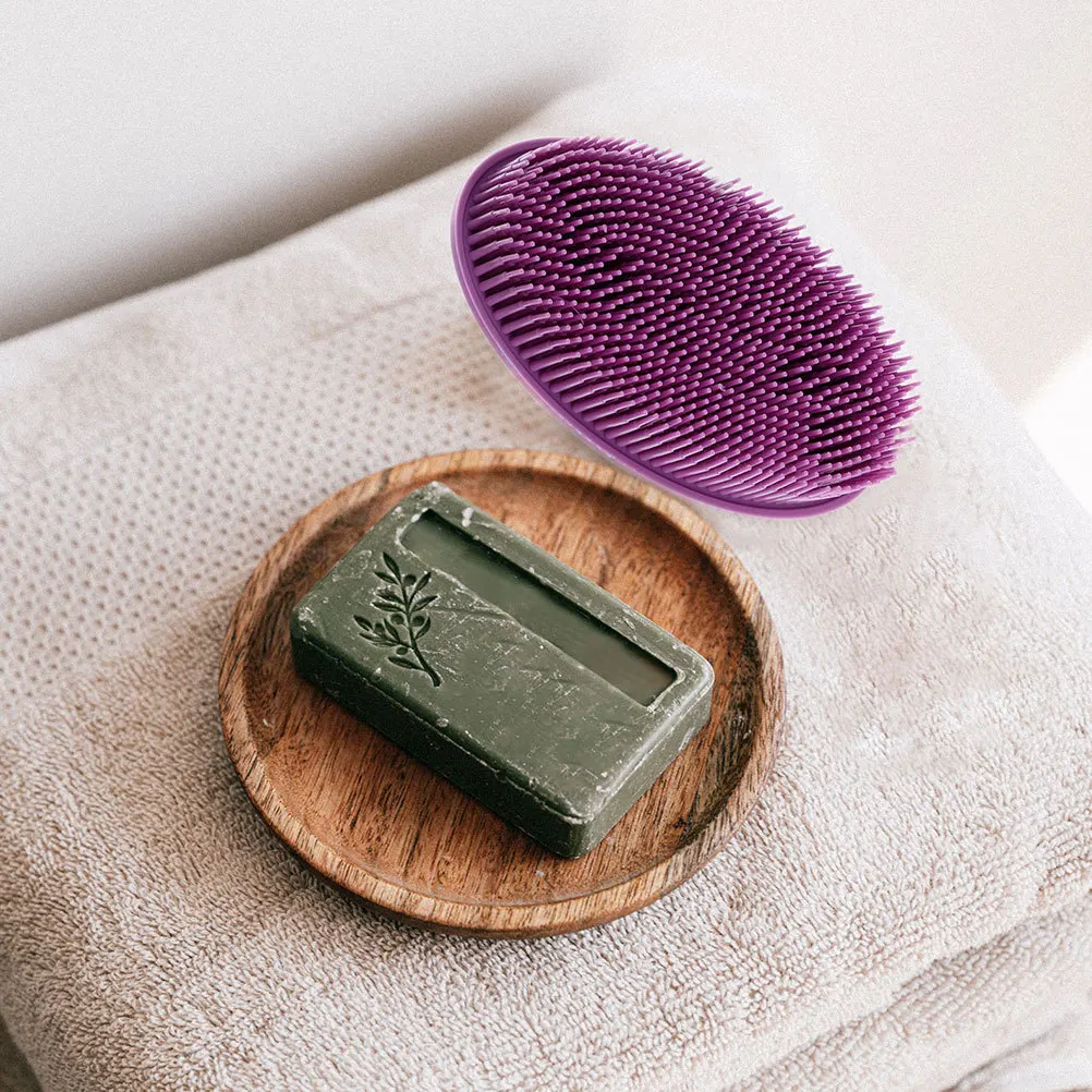 

Silicone Baby Bath Brush Scrubber for Newborn Toddler Gentle Exfoliation Rich Lather Creation Portable Shower Tool for Travel