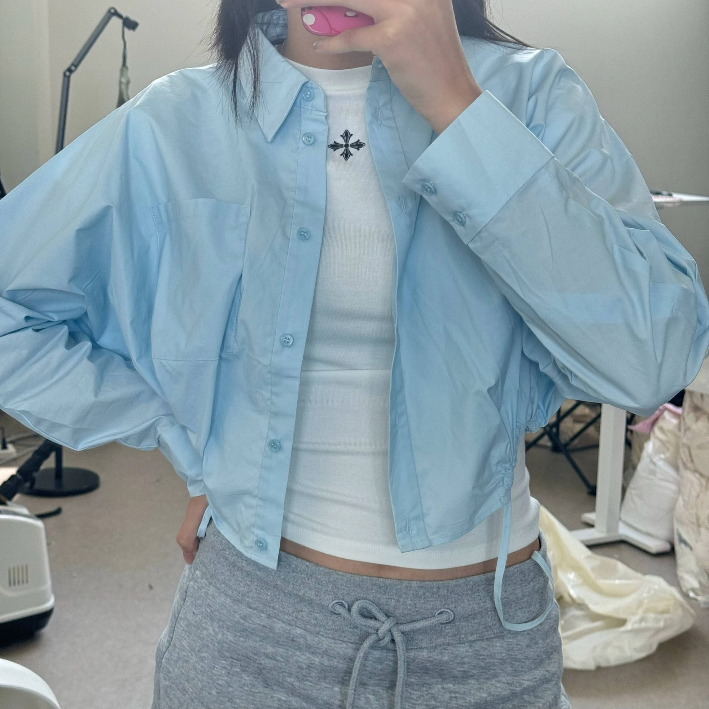 Csa de Color Caramelo, Estilo Casual, Hoada, 00% Aodón, Manga Corta, Manga Larga, Moda Femenina, Verano Otoño, Rayas ...