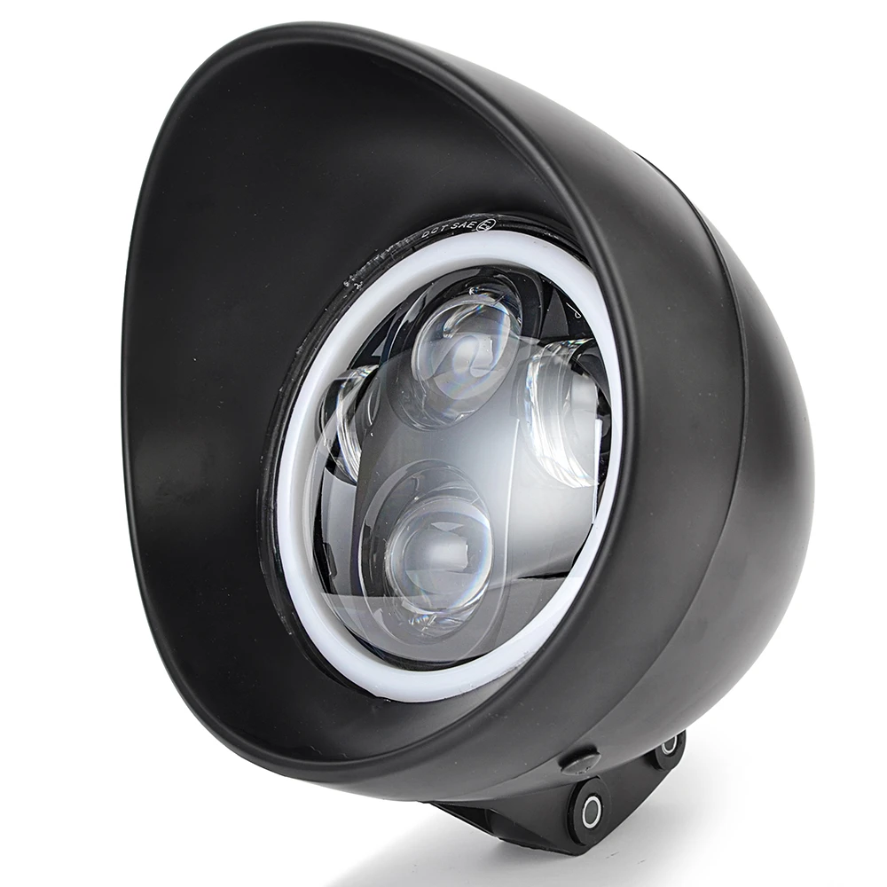 LED 5.75 inch Bullet Motorcycle Headlight For American or metric choppers custom applications